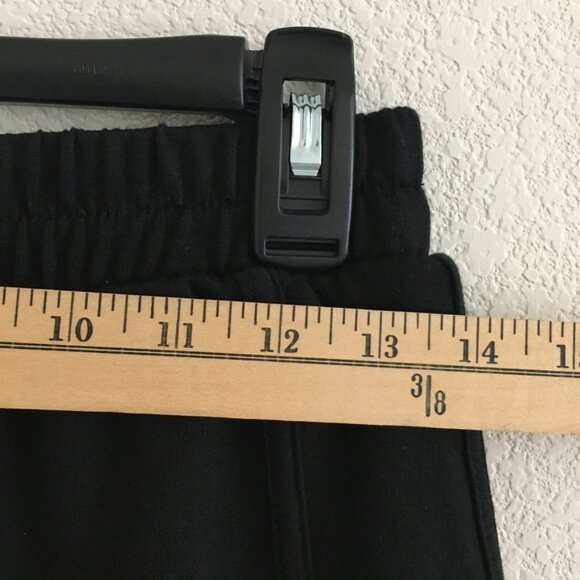 AS REVIVAL Mini Skirt Pull On Elastic Band Waist Womens Medium Black Made in USA - Picture 4 of 9
